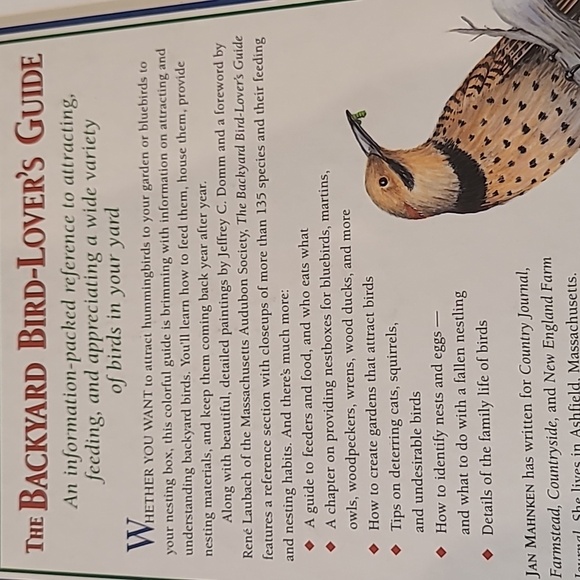 New The Backyard Bird Lovers Guide. - Picture 5 of 8